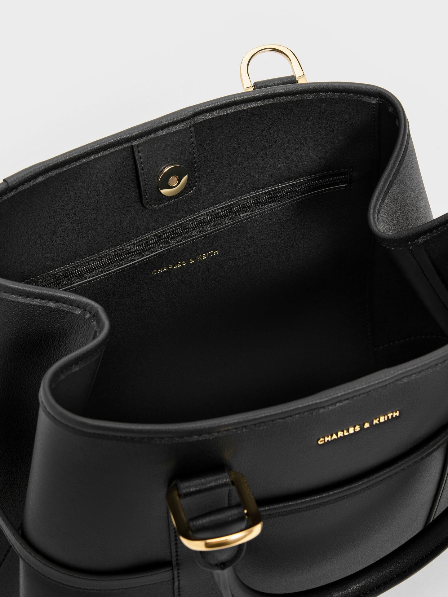 Scottie Tote Bag - Black | CHARLES & KEITH