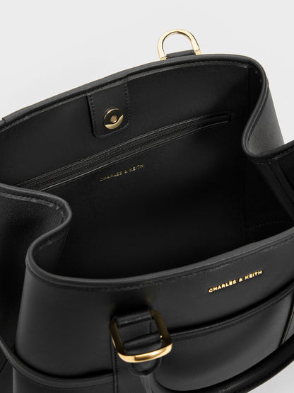 Scottie Tote Bag - Black | CHARLES & KEITH