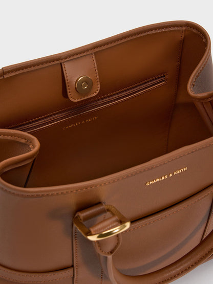 Scottie Tote Bag - Chocolate | CHARLES & KEITH