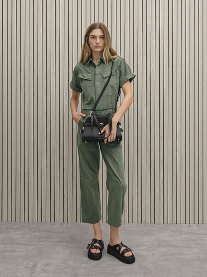 Aubrielle Belted Shoulder Bag - Black | CHARLES & KEITH