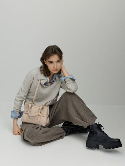 Mini Scottie Tote Bag - Taupe | CHARLES & KEITH