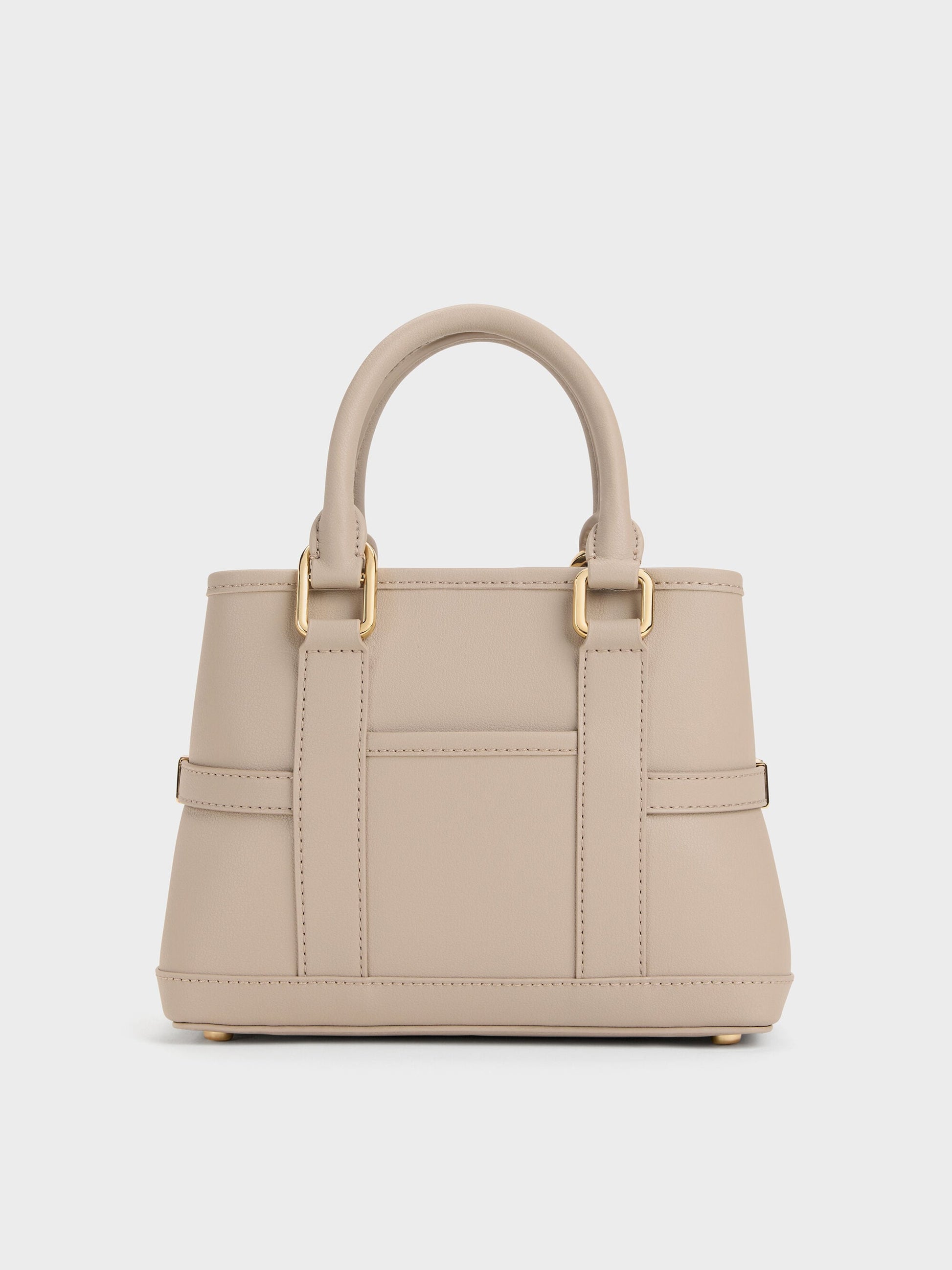 Mini Scottie Tote Bag - Taupe | CHARLES & KEITH