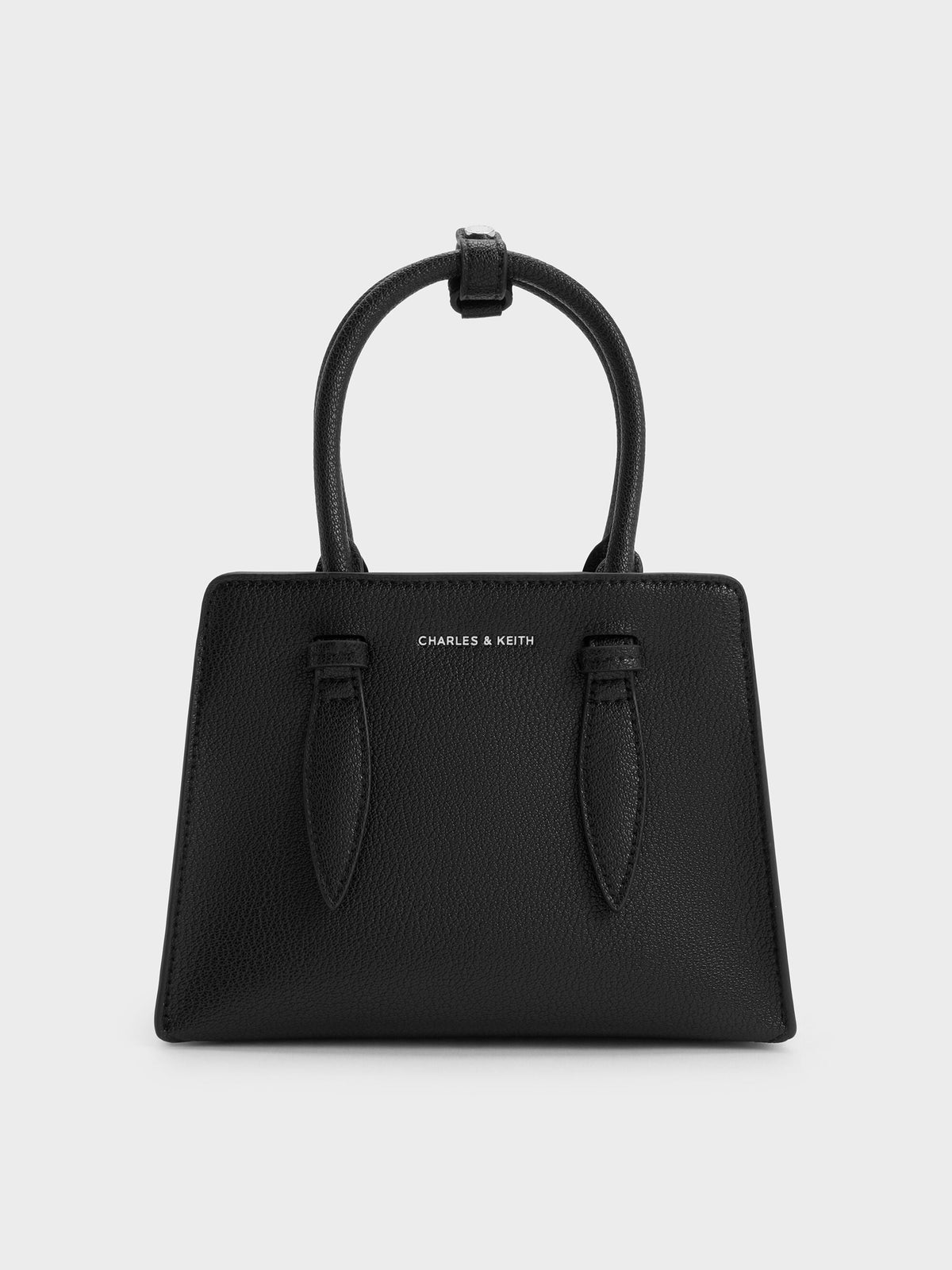Allyn Structured Trapeze Tote Bag - Noir | CHARLES & KEITH