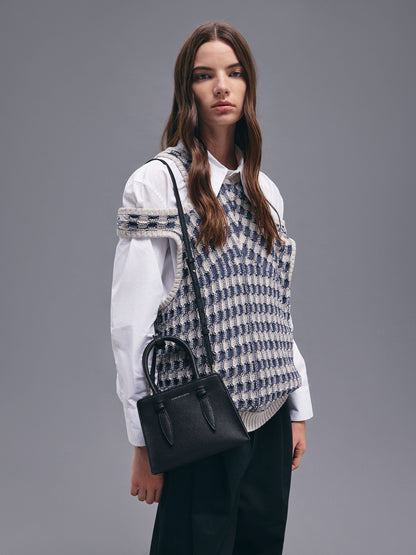 Allyn Structured Trapeze Tote Bag - Noir | CHARLES & KEITH