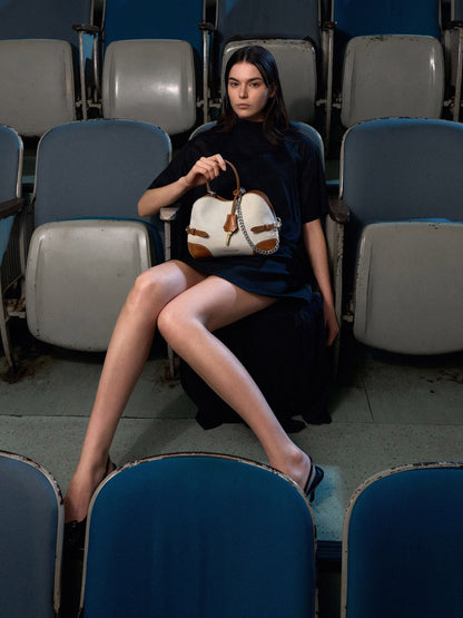 Delfina Canvas Chain Side-Belt Tote Bag - Multi | CHARLES & KEITH
