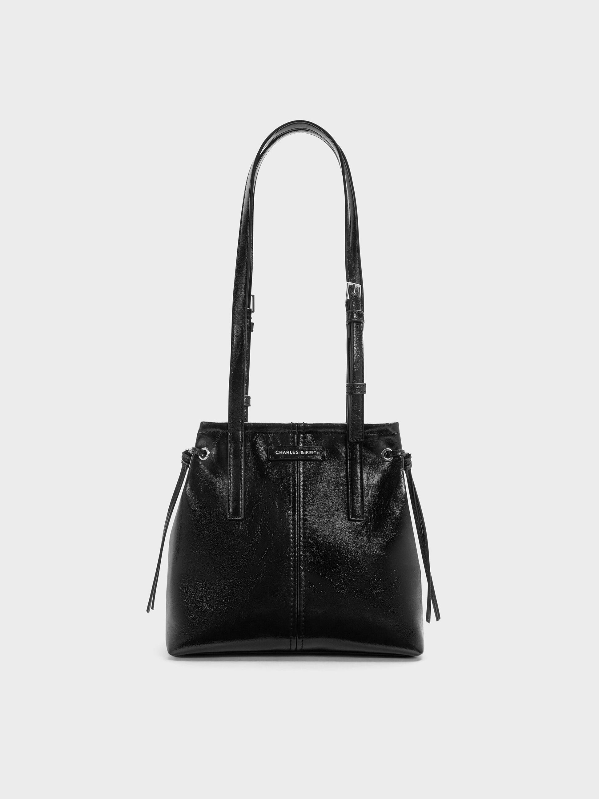 Noane Elongated-Handle Tote Bag - Noir | CHARLES & KEITH