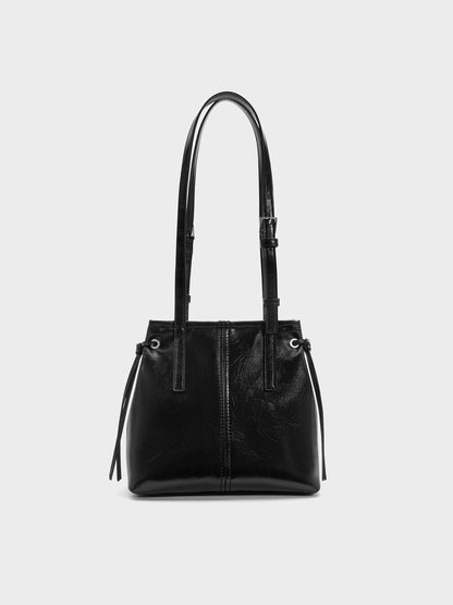 Noane Elongated-Handle Tote Bag - Noir | CHARLES & KEITH