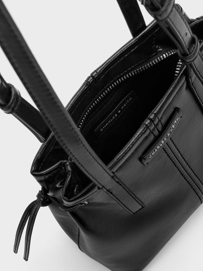 Noane Elongated-Handle Tote Bag - Noir | CHARLES & KEITH