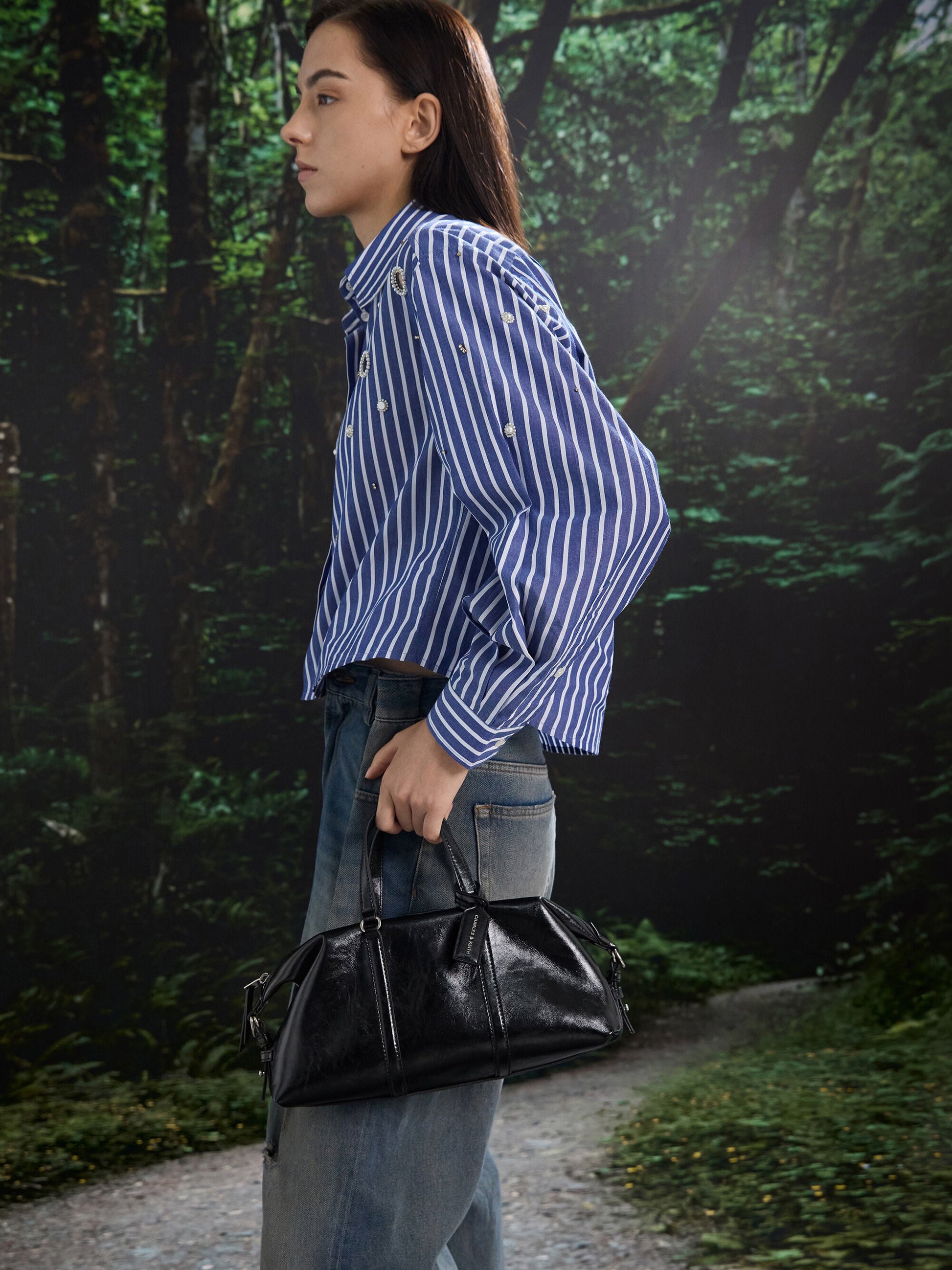 Fergie Bowling Bag - Noir | CHARLES & KEITH