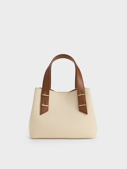 Mini Shania Canvas Tote Bag - Multi | CHARLES & KEITH