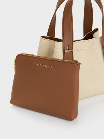 Mini Shania Canvas Tote Bag - Multi | CHARLES & KEITH