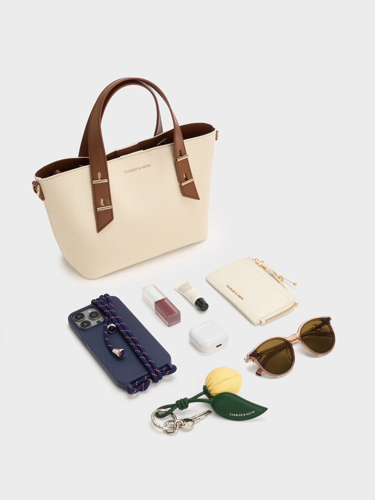 Mini Shania Canvas Tote Bag - Multi | CHARLES & KEITH