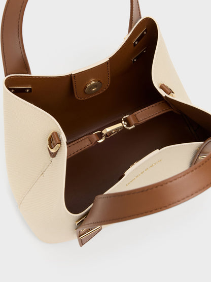 Mini Shania Canvas Tote Bag - Multi | CHARLES & KEITH
