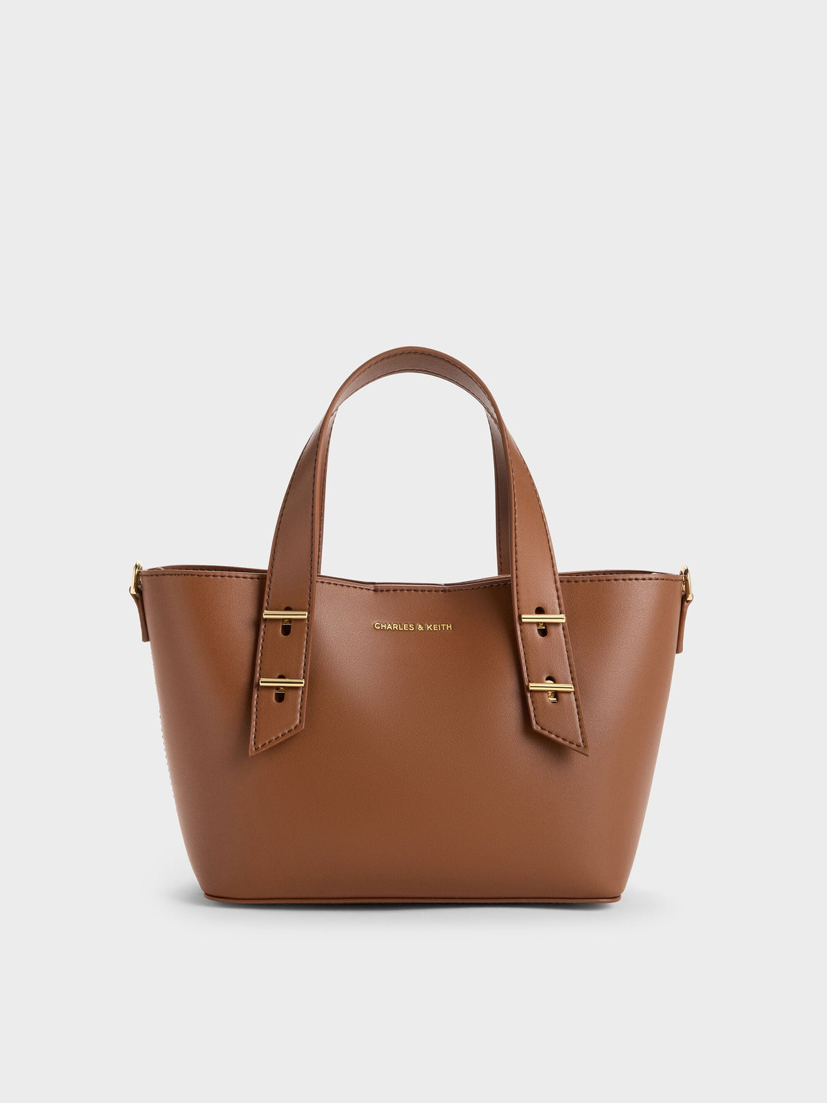 Mini Shania Tote Bag - Chocolate | CHARLES & KEITH