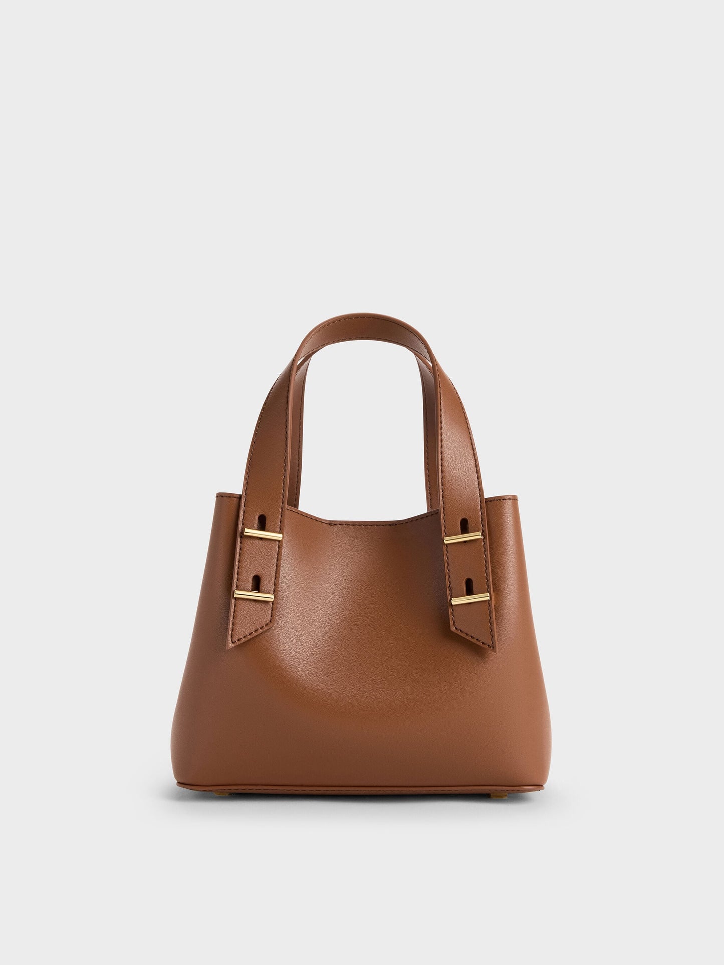 Mini Shania Tote Bag - Chocolate | CHARLES & KEITH