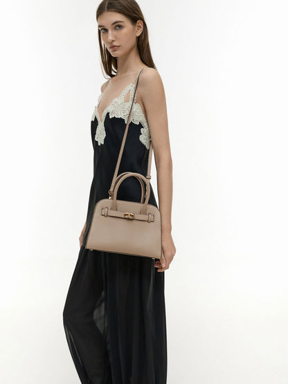 Aubrielle Belted Tote Bag - Taupe | CHARLES & KEITH