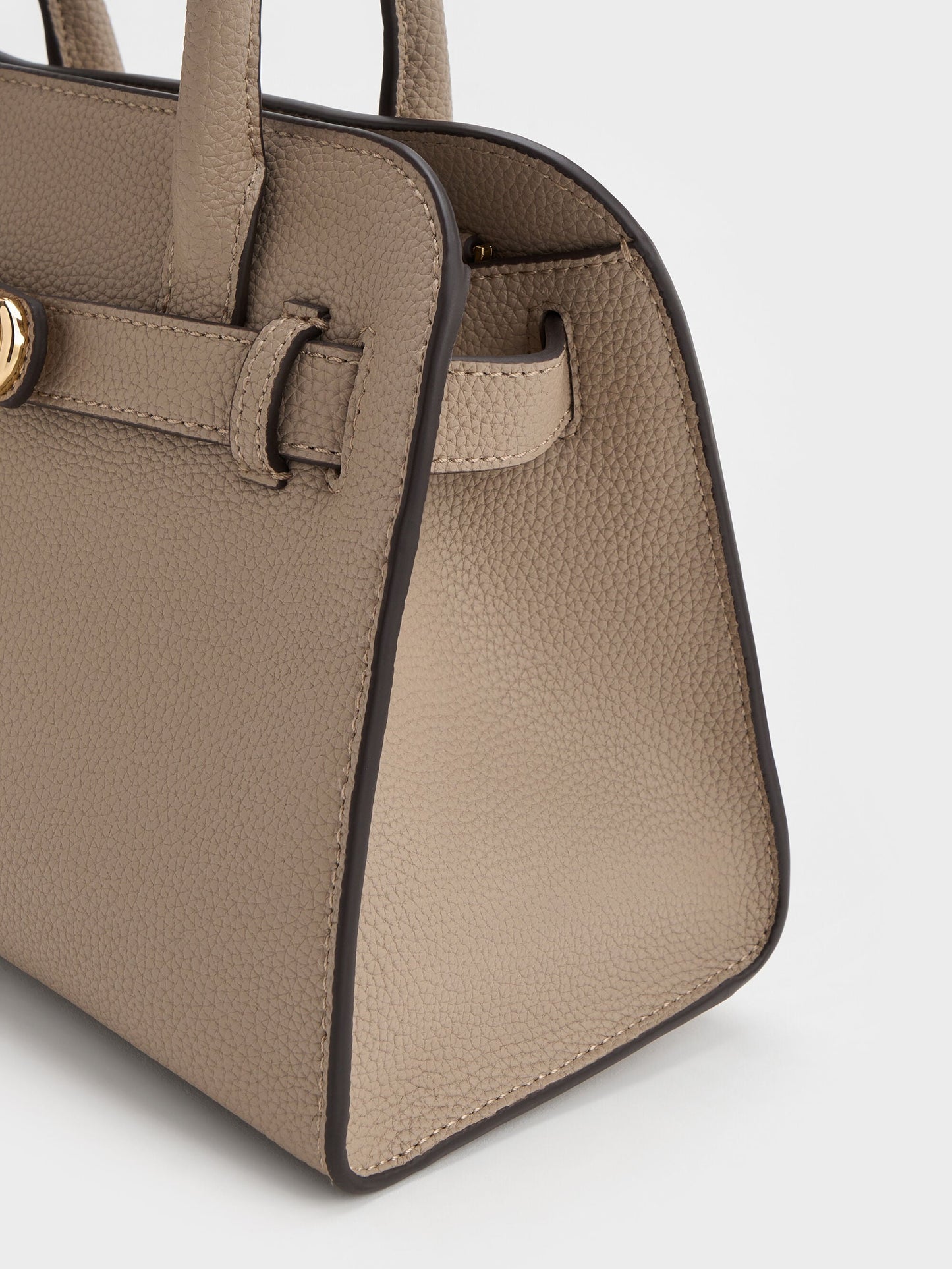 Aubrielle Belted Tote Bag - Taupe | CHARLES & KEITH