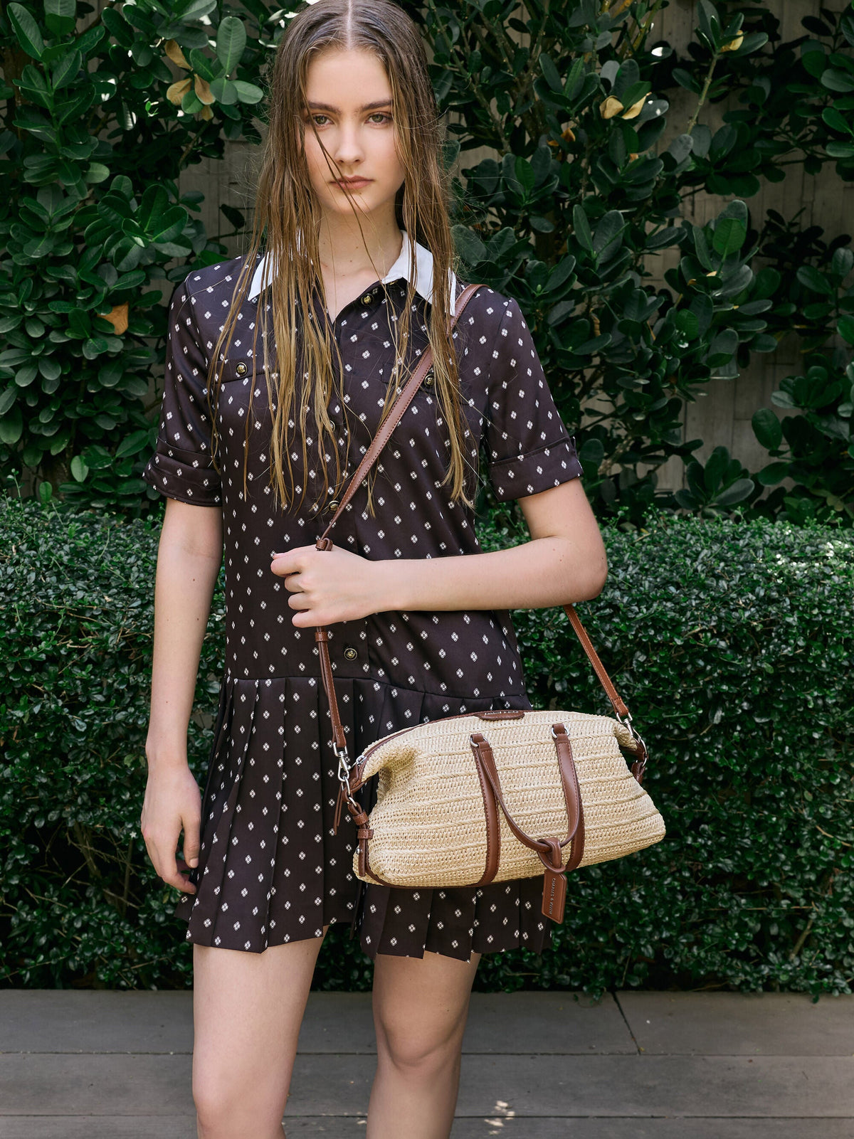 Fergie Woven Bowling Bag - Multi | CHARLES & KEITH