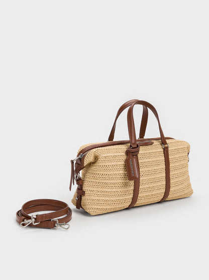 Fergie Woven Bowling Bag - Multi | CHARLES & KEITH