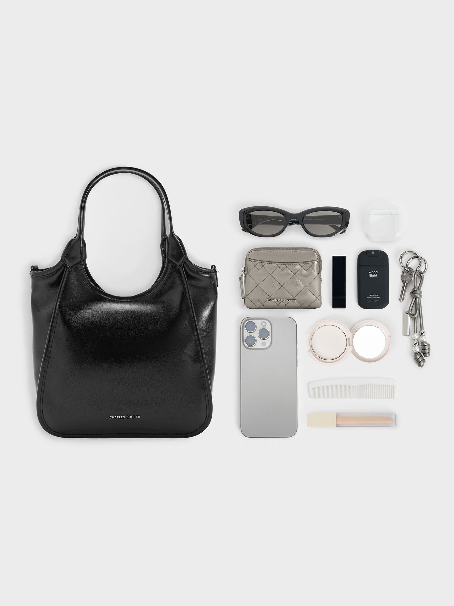 Mini Sianna Tote Bag - Noir | CHARLES & KEITH