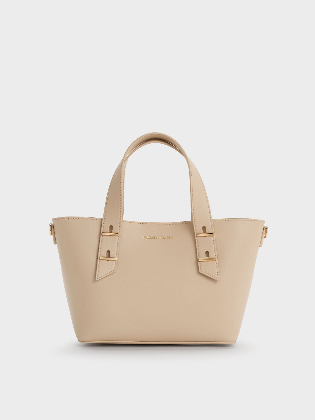 Mini Shania Tote Bag - Dusted Oat | CHARLES & KEITH