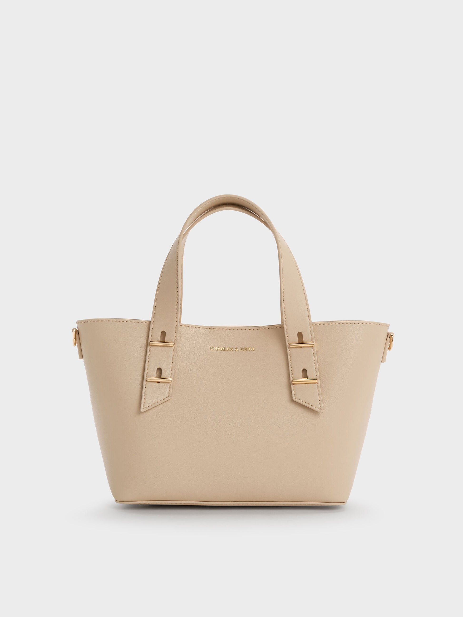 Mini Shania Tote Bag - Dusted Oat | CHARLES & KEITH