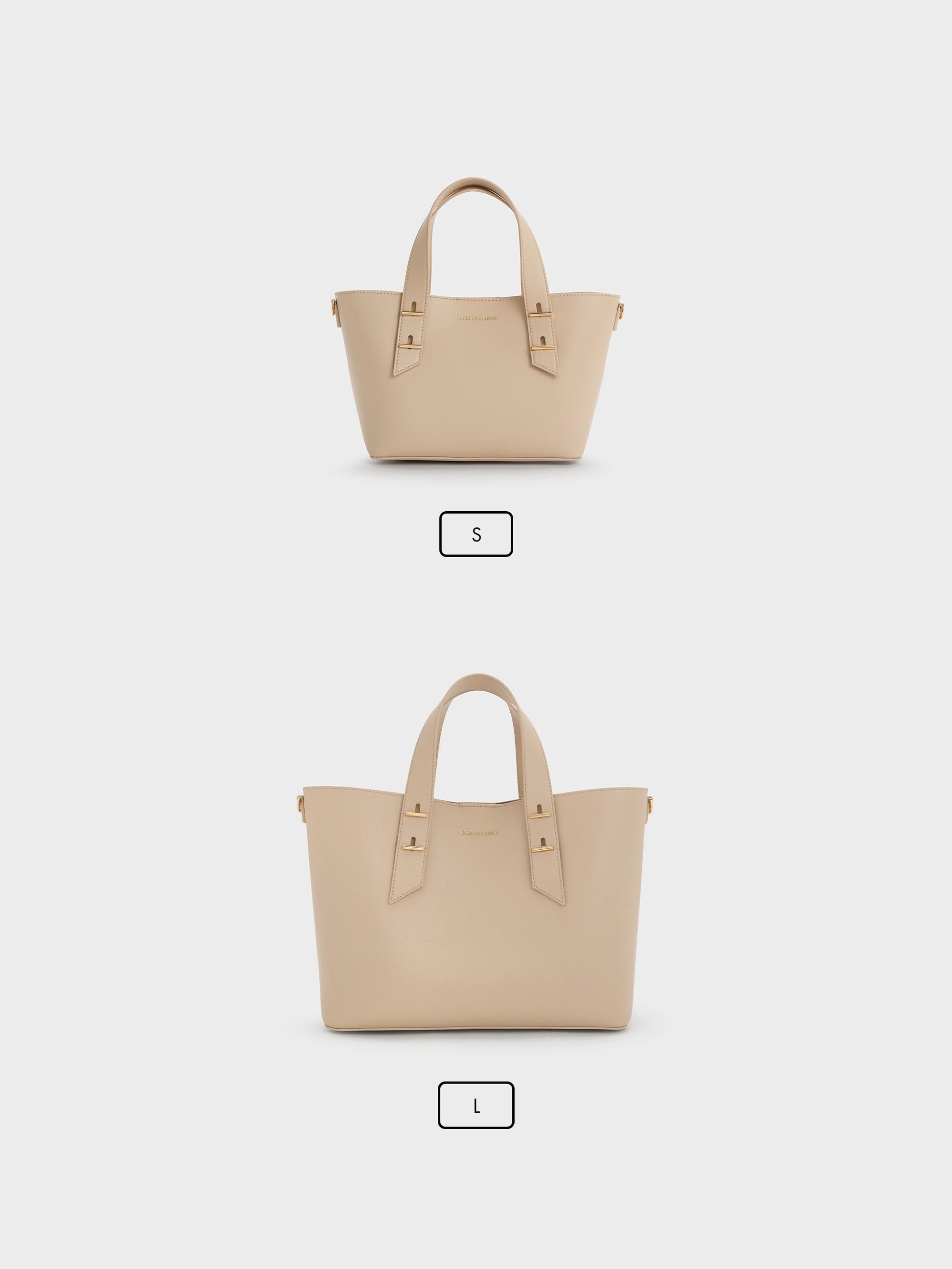 Mini Shania Tote Bag - Dusted Oat | CHARLES & KEITH
