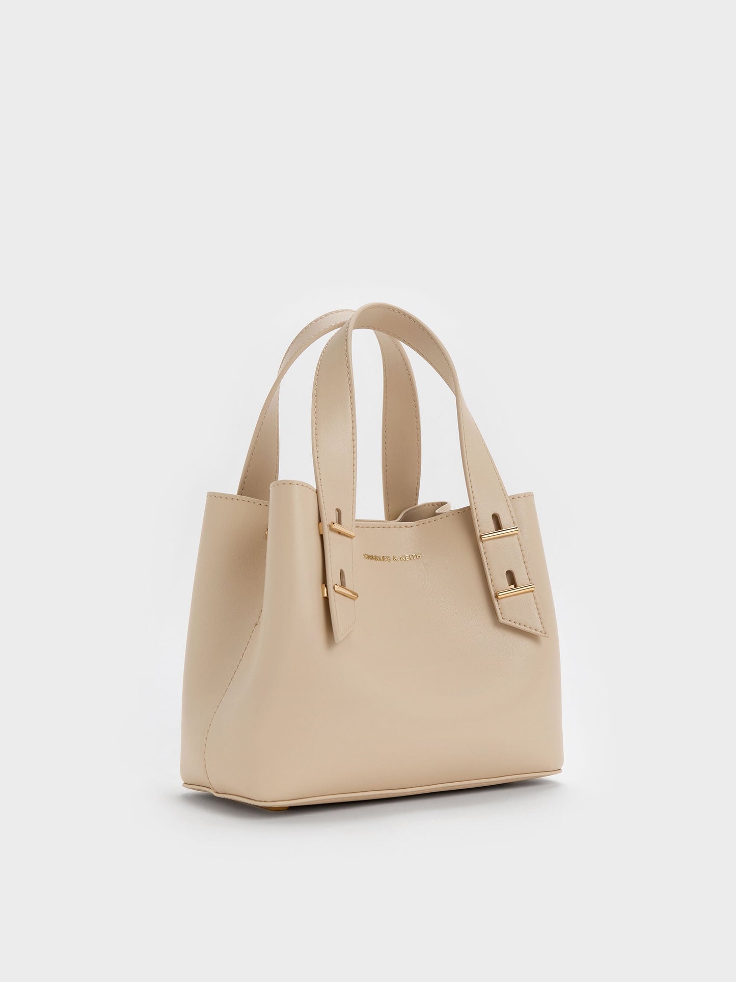 Mini Shania Tote Bag - Dusted Oat | CHARLES & KEITH
