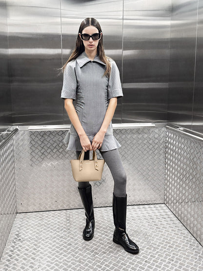 Mini Shania Tote Bag - Dusted Oat | CHARLES & KEITH