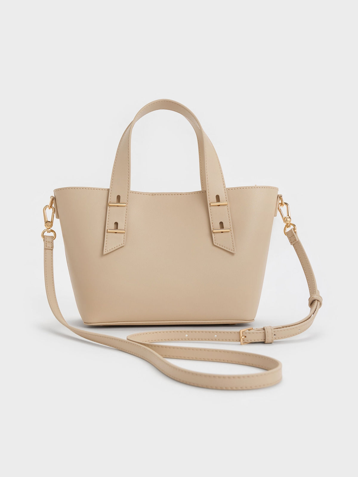 Mini Shania Tote Bag - Dusted Oat | CHARLES & KEITH