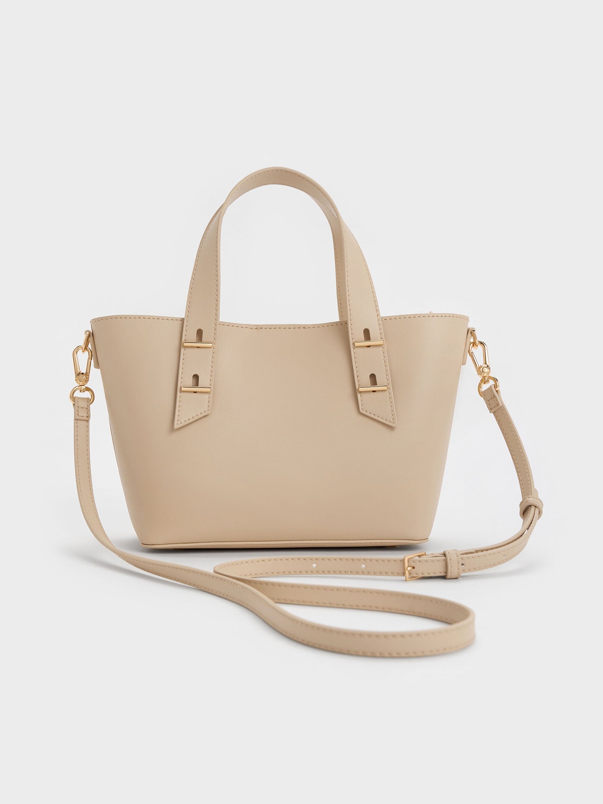 Mini Shania Tote Bag - Dusted Oat | CHARLES & KEITH
