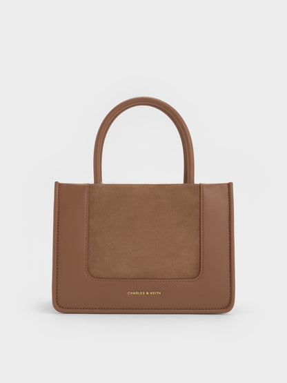 Mini Daylla Tote Bag - Mocha Brown | CHARLES & KEITH