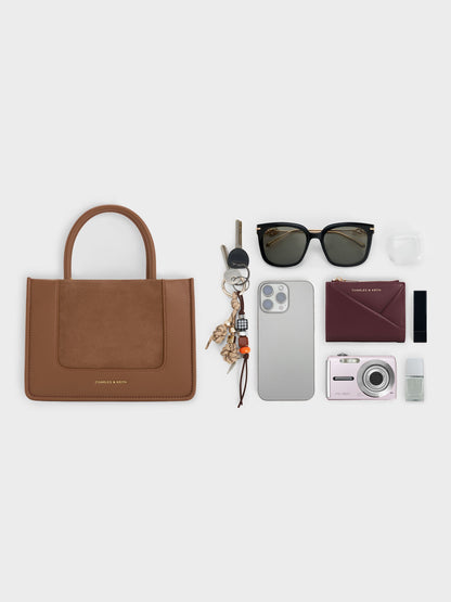 Mini Daylla Tote Bag - Mocha Brown | CHARLES & KEITH