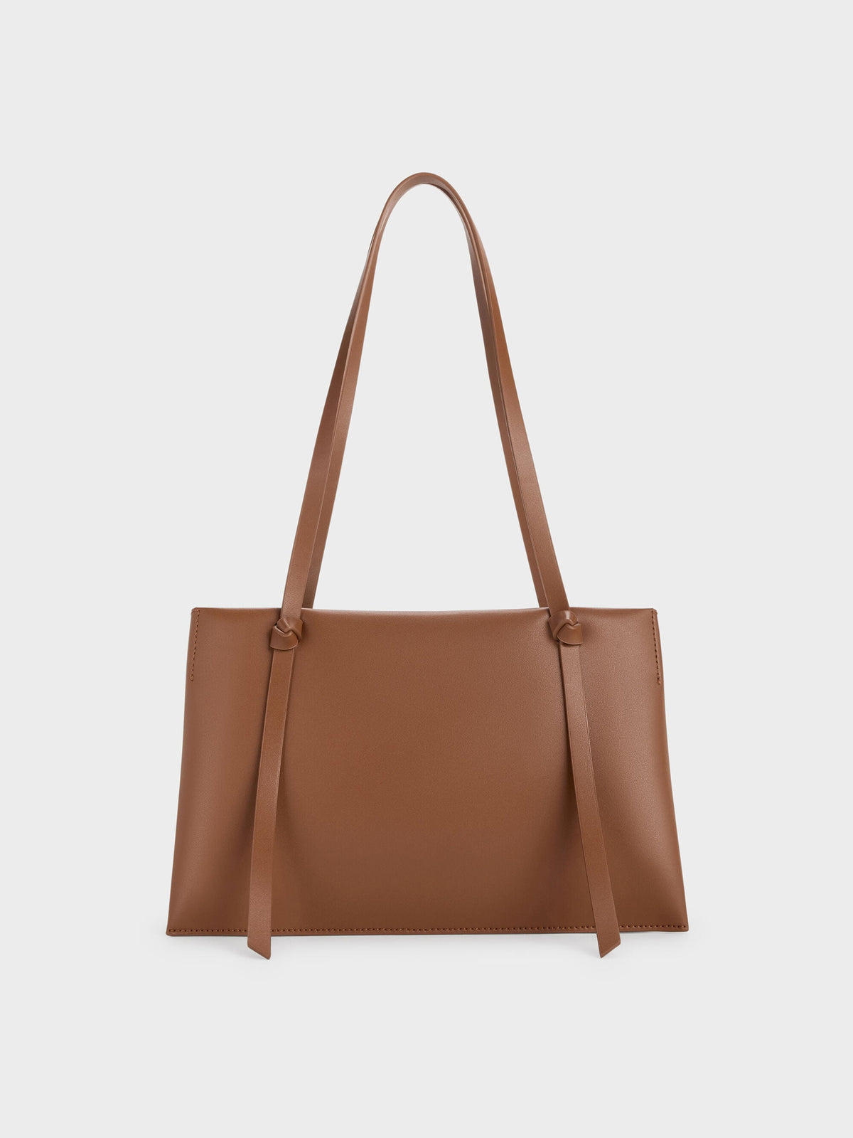 Midori Geometric Tote Bag - Chocolate | CHARLES & KEITH