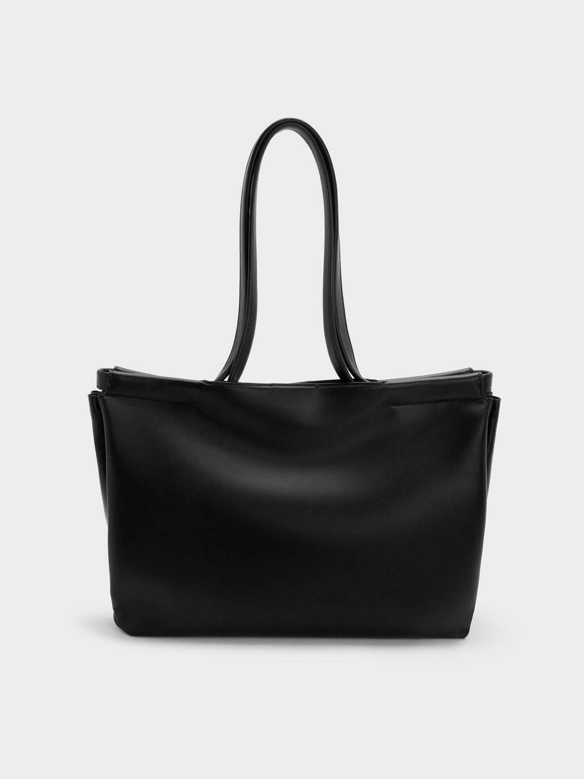 XL Zephyr Tassel Tote Bag - Black | CHARLES & KEITH