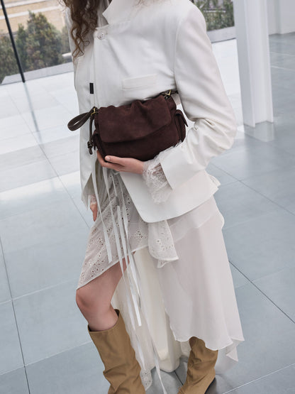 Khai Ruched Shoulder Bag - Espresso Brown | CHARLES & KEITH