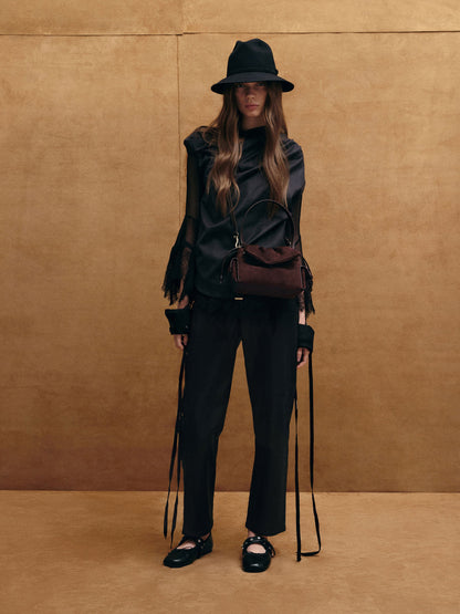 Khai Ruched Shoulder Bag - Espresso Brown | CHARLES & KEITH