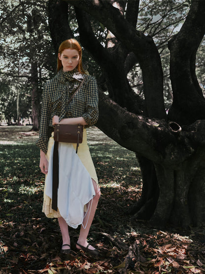 Mini Levy Nylon Shoulder Bag - Espresso Brown | CHARLES & KEITH