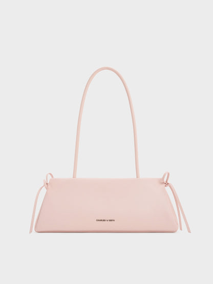 Hazel Bow Shoulder Bag - Soft Pink | CHARLES & KEITH