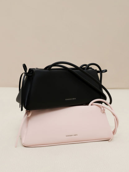Hazel Bow Shoulder Bag - Soft Pink | CHARLES & KEITH