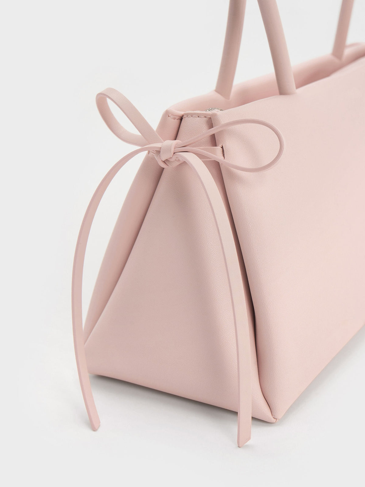 Hazel Bow Shoulder Bag - Soft Pink | CHARLES & KEITH