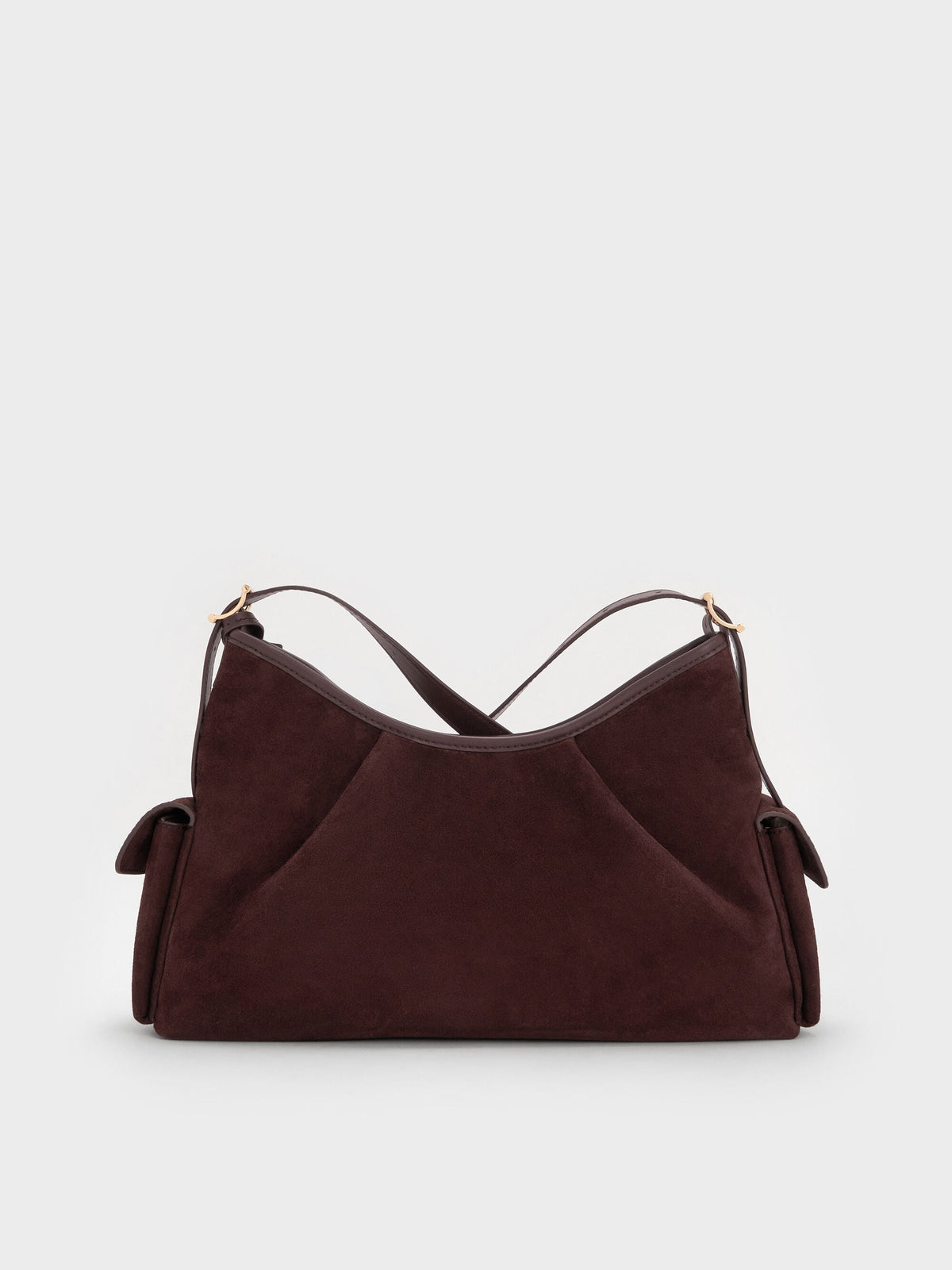 Khai Side-Pocket Shoulder Bag - Espresso Brown | CHARLES & KEITH
