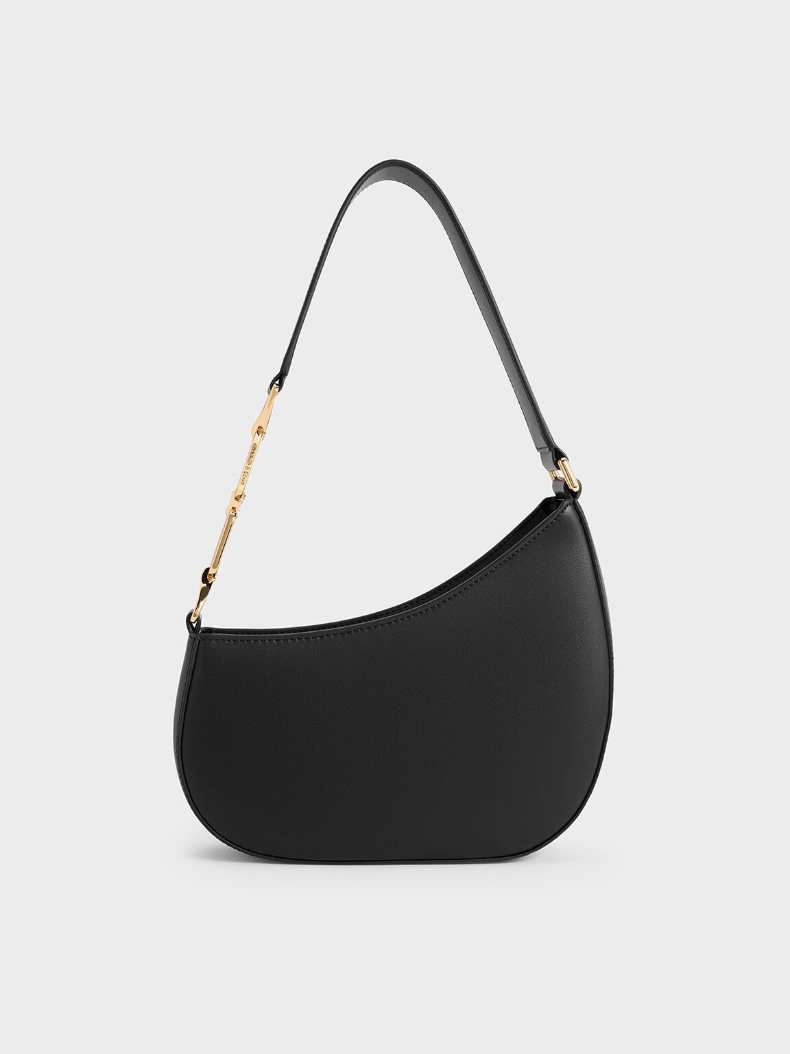Agatha Chain-Strap Shoulder Bag - Black | CHARLES & KEITH