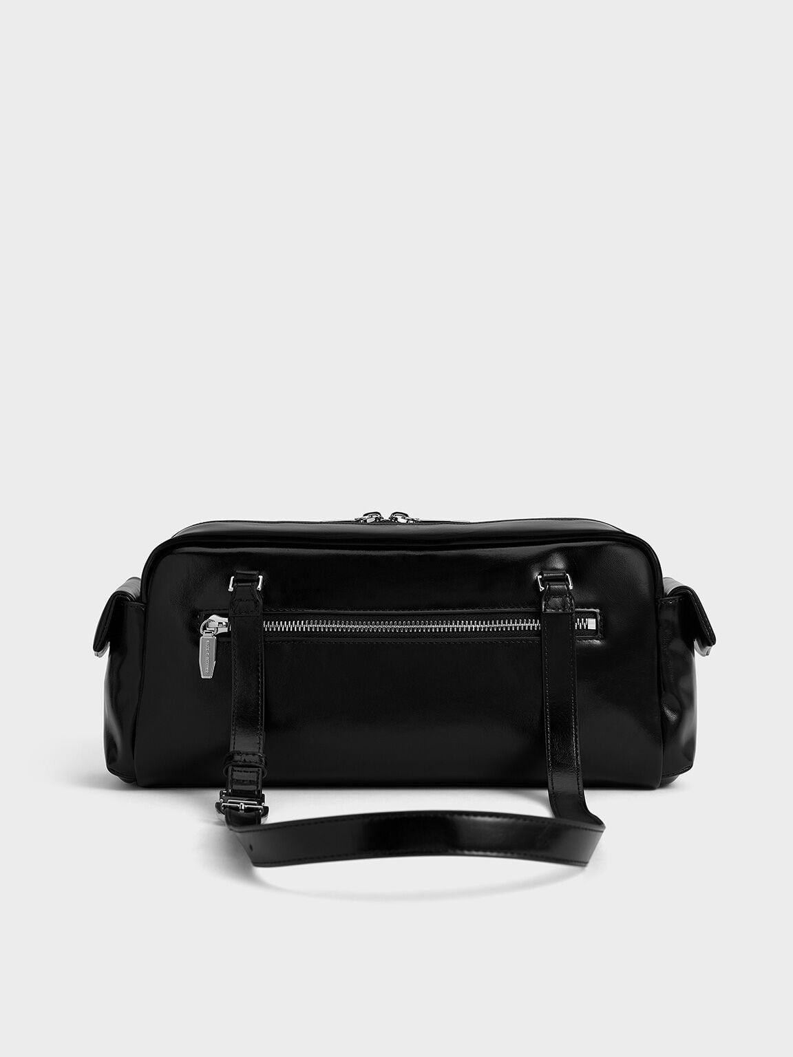 Rachel Multi-Pocket Shoulder Bag - Noir | CHARLES & KEITH