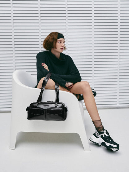 Rachel Multi-Pocket Shoulder Bag - Noir | CHARLES & KEITH