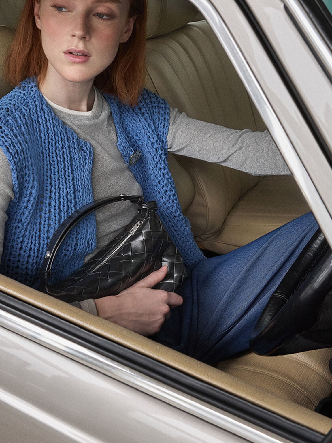 Ivette Woven Shoulder Bag - Noir | CHARLES & KEITH