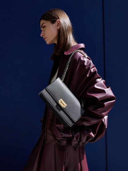 Everline Braided-Strap Shoulder Bag - Black | CHARLES & KEITH