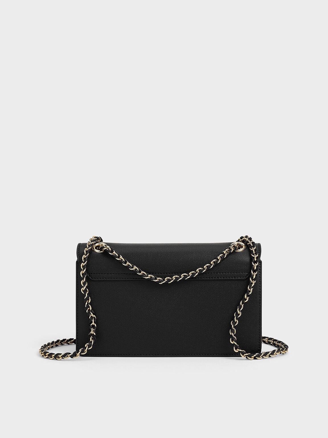 Everline Braided-Strap Shoulder Bag - Black | CHARLES & KEITH