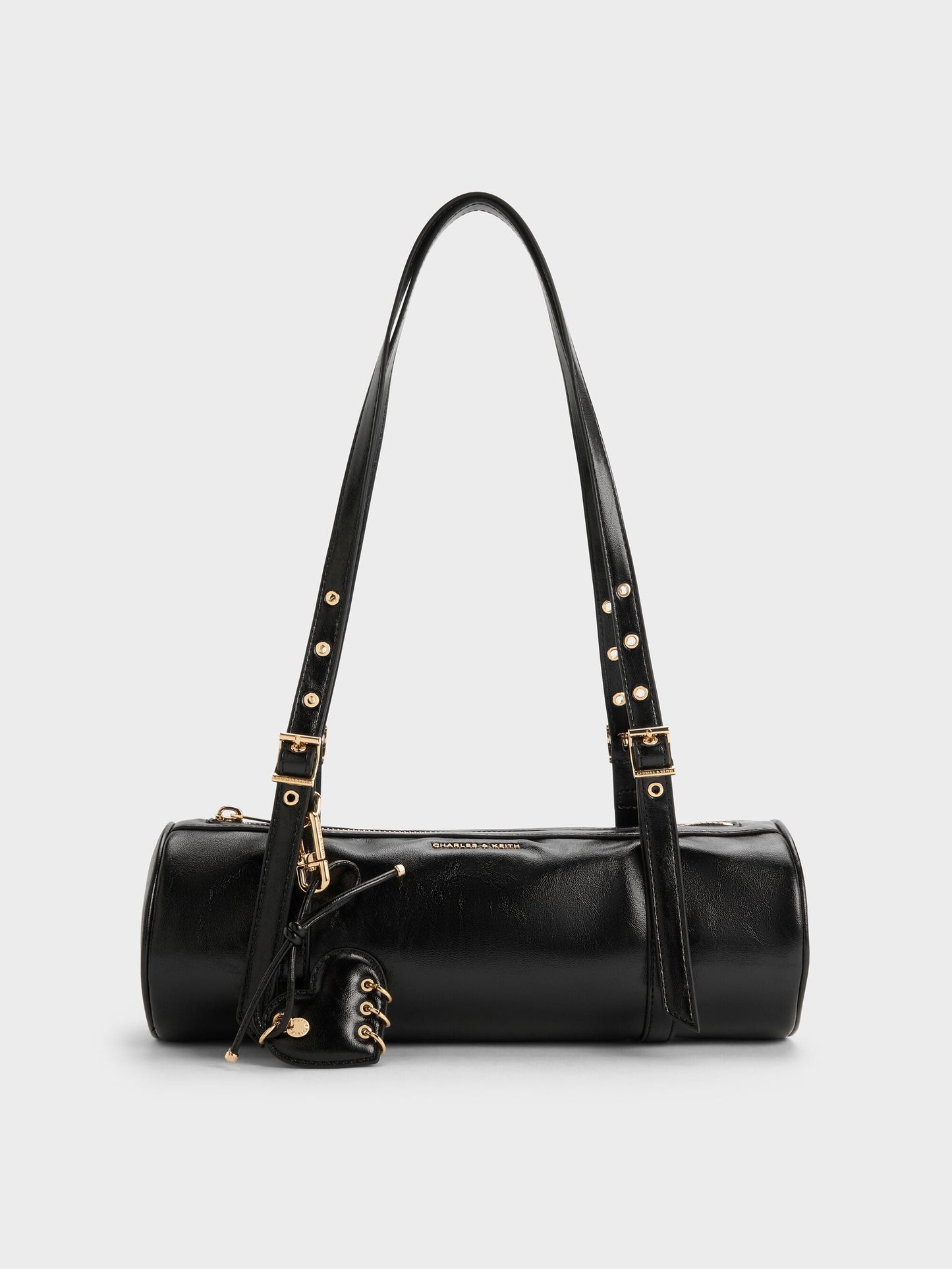 Rey Elongated Shoulder Bag - Black | CHARLES & KEITH
