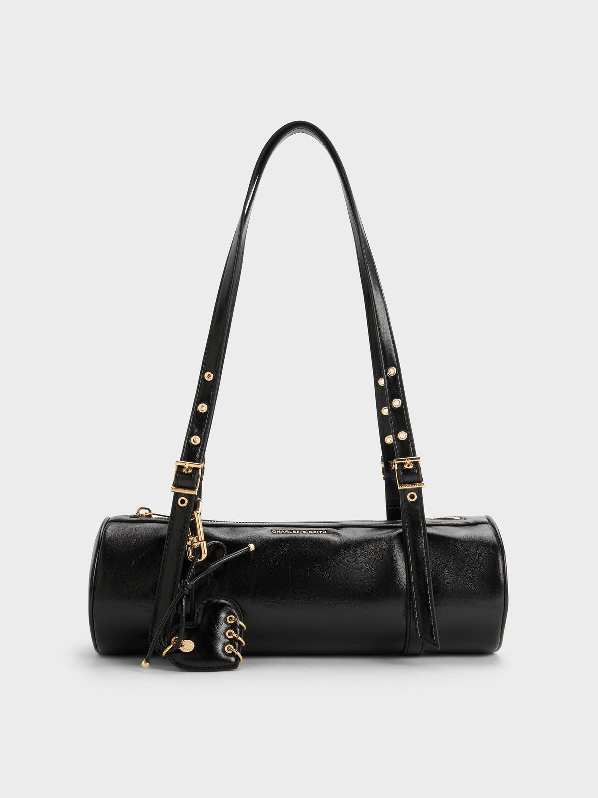 Rey Elongated Shoulder Bag - Black | CHARLES & KEITH